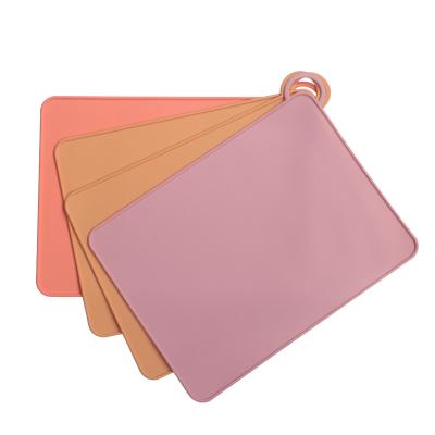 China Europe BPA Free Heat Resist Non-Slip Waterproof Dinner Mat Silicone Place Mat Placemats Kitchen for sale