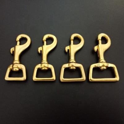 China Snap Hook 15mm 16mm 20mm Solid Brass Metal Snap Hook Snap Swivel 25mm 26mm for sale