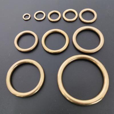 China Custom Solid Brass O Ring Metal O Ring 16mm 20mm 26mm 38mm 45mm 50mm for sale