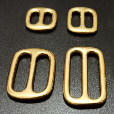 China Tri Slide Buckle Solid Brass Solid Brass Buckle for sale