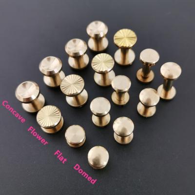 China Factory Wholesale Chicago Solid Brass Screws Various Size Mounted Gold Nickel Finish for sale