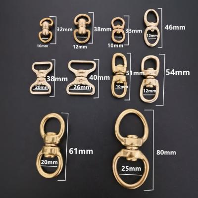 China Solid Brass Pet Eye To Eye Double End Swivel Rings For Dog Leash for sale