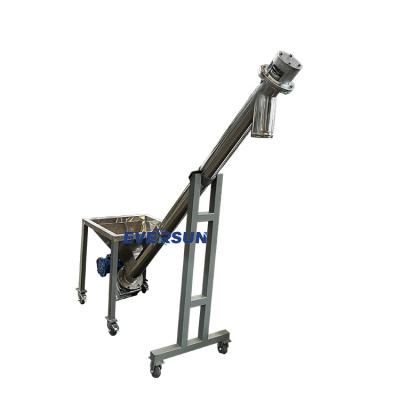 中国 Stainless Steel Inclined Trough Auger Screw Conveyor With Hopper For Animal Feed 販売のため