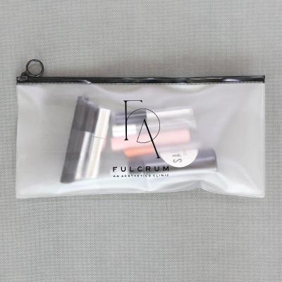 China Holographic Laser Cosmetic Zipper Bag Custom Logo Printed for sale