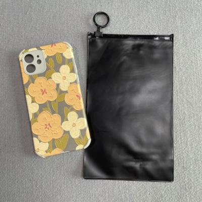 China Personalised Black PVC Zip Lock Bag For Jeans / T-Shirt / Hoodies Packaging for sale