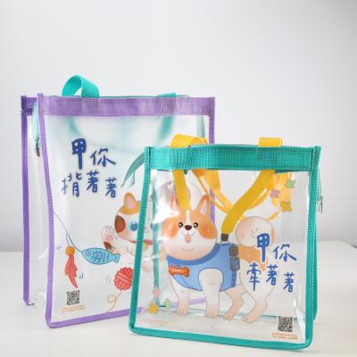 China PVC Handbag Outdoor Packaging Bag Water Resistant And Easy To Clean for sale