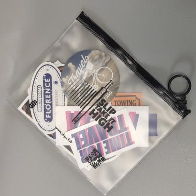 China Transparent PVC Jewelry stickers Zipper Bag for Organizing and Protecting Your Collection for sale