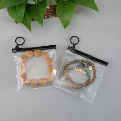 China Customized Clear Jewelry Zipper Bags for Jewelry Display for sale