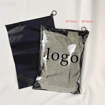 China Eco Friendly Tear Resistant Plastic Zipper Bags For Clothing Packaging for sale