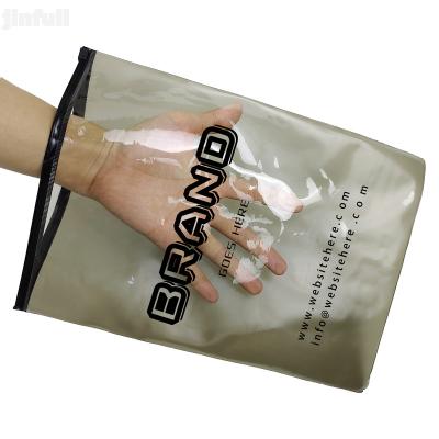 China Custom Printed Clothing Zipper Packaging Bags For Clothing Brands for sale