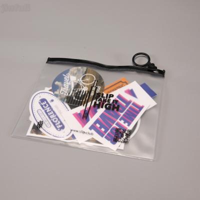 China Custom Make Up PVC Zipper Storage Bag Transparent Waterproof for sale