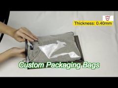 pvc frosted clear plastic zipper bag sealed for clothing shoes quilt storage