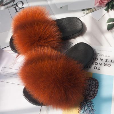 China Wholesale Custom Women's Simple Outdoor Fur Walk Fashion Trend Factory Personality Fluffy Slippers for sale