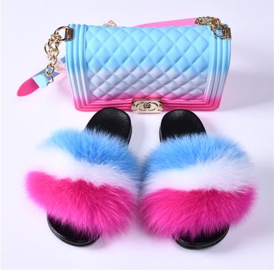 China Fashion Trend Factory Direct Wholesale Fur Slides Fur Women Slippers Fur Slides Free Shipping Purse for sale