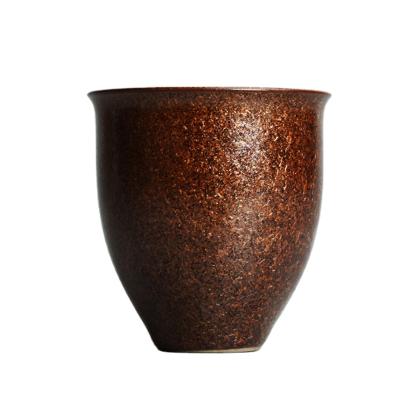 China Retro Japanese style handmade raw pottery stored personal ceramic tea cup 100ml for sale