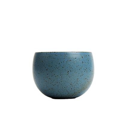 China Retro Japanese style handmade raw pottery stocked personal ceramic tea cup 120ml for sale