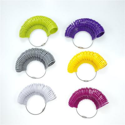 China Finger Fashion Jewelry Tool Ring Jewelry Ring Gauge Plastic Size English / American Ring Size Gauge for sale