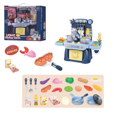 China Funny Educational Toy 2020 Hot Sale Boy Play House Cooking Mini Plastic Play Kitchen Toy Set for sale