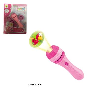 China 2020 Colorful Plastic Electric Torch Flashlight Factory Direct Sales Kids Learning Story Set Flashlight Projector Toy for sale