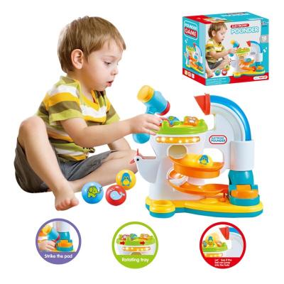 China 2020 hot selling plastic educational toy table game hammer game with light and music toy for sale