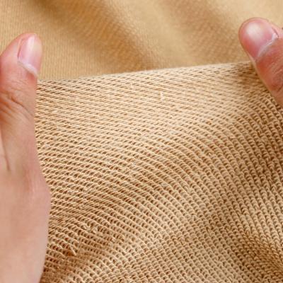 China CVC Terry Cloth Knitting Hoodie Fabric 50% French Polyester Windproof Cotton 50% High Quality Knit Fabric for sale