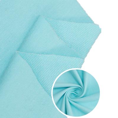 China 100% Simple French Solid Multicolor Solid French Terry Fabric Comfortable Moisture-absorbent Knitted 300~400gsm Cotton Terry Cloth for sale