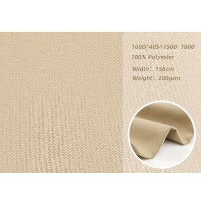 China 100D*40S+150D-T800 Waterproof Stretch Oxford Fabric 100% Waterproof Polyester Eco-friendly Dying Fabric for sale