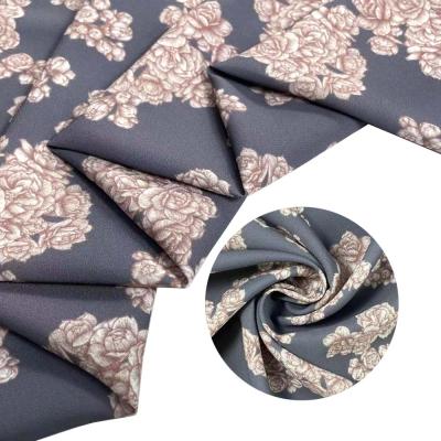 China 100% Polyester 75D Dobby Chiffon Fabric High Quality Woven Floral Printed Flame Retardant Dobby Chiffon Fabric For Dress for sale