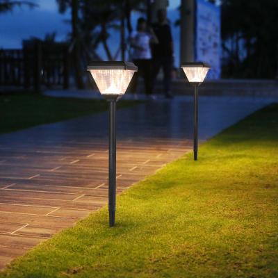 China Modern - New Design Outdoor Lawn Lamp Garden Lights Black Ip65 Sun Light Solar Powered Outdoor Waterproof Garden Lamp for sale