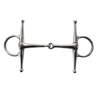 China Horse Bit Full Nickel Plated Cheek Bit Solid Attached Mouth BT0602NP for sale