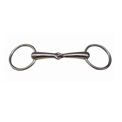 China Stainless Steel Ring Snaffle Horse Bite Cavity Jointed Mouth Ring Joint Size 65MM/75MM BT0519HO for sale