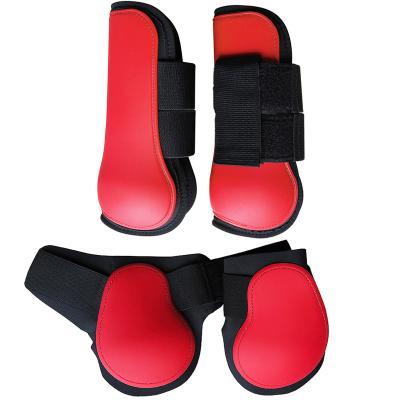 China PU shell with neoprene lining horse tendon boots,horse cannonball boots,PU shell with neoprene lining.4 pieces per set. for sale