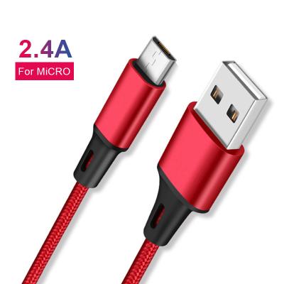 China Multi Function Data Transfer Cable 100cm Fast Charging Multi Funtion Nylon Braided Android Micro USB Cable 2.4A Type-C USB Data Cable For iPhone 11 for sale