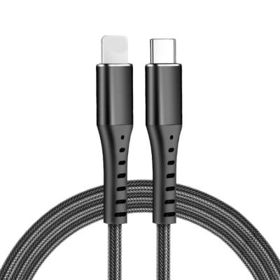 China Hot Selling MP3/MP4 Player Net Woven Braided Type-C To 20W Lightning Palladium USB Cable Data Transmission USB Fast Charging Cable For iPhone 12 for sale