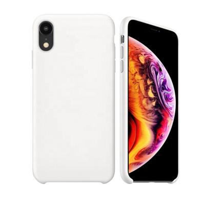 China Soft Phone Cover Phone Cover Silicone Rubber TPU Back Hot Shockproof Liquid Scratch Protective Case For iPhone 6 8 xs xr x max for sale