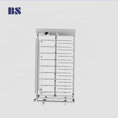 China Manual 2 Channels Fingerprint Reader Full Height Gate Turnstile Full Height RFID Turnstile for sale