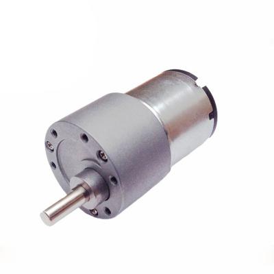 Cina 50 RPM Brush DC Gear Motor 37mm Carbon Brush DC Gearbox Motor 3V - 24V Per Robot in vendita