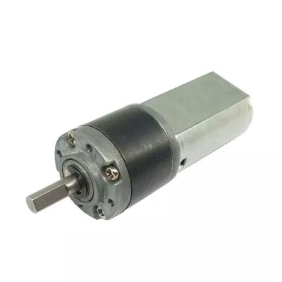 China 12V de corriente continua eléctrica Micro velocidad de reducción de engranajes motor de alto par de 22 mm caja de engranajes planetaria en venta