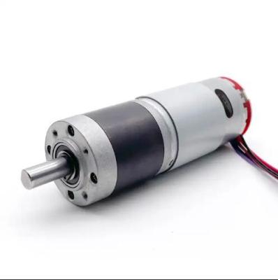 China Motor de engranajes planetarios de 12v 24v DC 36mm PPR Encoder Motor de engranajes de alto par bajo velocidad en venta