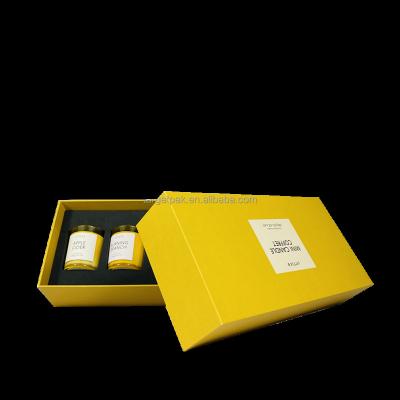 China Recycled Eco Friendly Luxury Scented Materials Custom Candle Box Top And Base Box Logo Printing Packaging Box For Candle Jars for sale