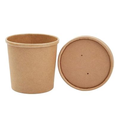 China Handmade Biodegradable Eco Friendly Soup Paper Food Grade Frozen Yogurt Wrapping Paper Leakproof Bowl for sale