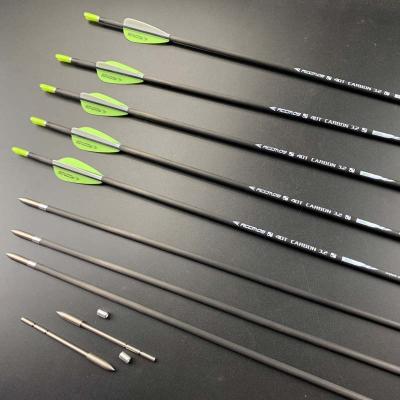 China Hunting 2020 New 40T Carbon ID 3.2 Spine 350 400 500 600 700 800 900 1000 Carbon Arrows for sale