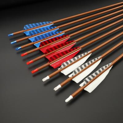 China Hunting Bow Hunting Traditional / Recurve Wooden Bow Accessories Turkey Feather Field Point Arrow for sale