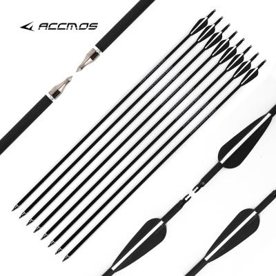 China Hunting Archery Bow Carbon Arrows 500 Carbon Spine Fiber Mixed Arrow With Veins for sale