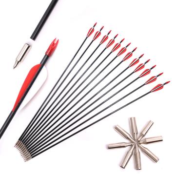 China 2021 Factory Outlet Most Popular Tpu Feather 7mm Fiberglass Arrow Hunting for sale