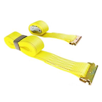 China Polyester ES10063 2 in x 12ft E Track Tie Down Strap with Ratchet for Van Logistic Products for sale