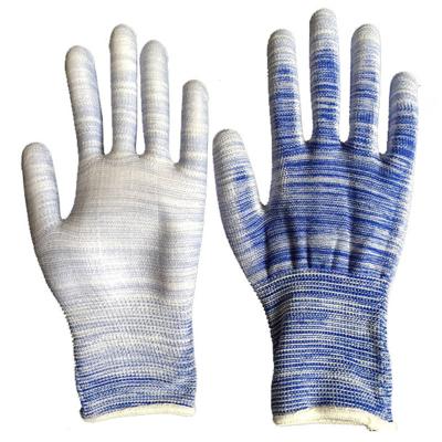 China OPTIMUMS 13 Gauge Mix Color Polyester PU Work Glove Gardening Design Your Own Goalie Gloves for sale