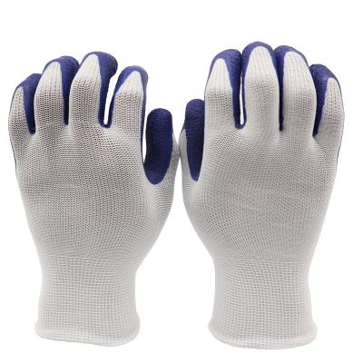 China Anti Slip Gardening Soft Nylon Latex Crinkle Personalized Work Gloves for sale