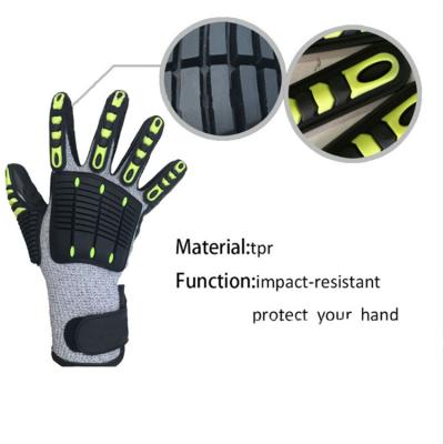 China Shock Proof TPR Gloves Car Mechanic Safety Gloves For Gardening Construction Work for sale