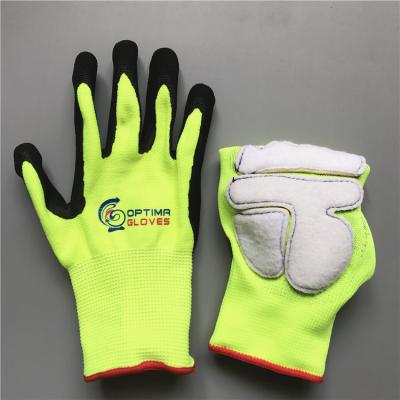 China Sandy Resistant Nitrile Proof Gloves Anti Shock Impact Gardening Gloves for sale